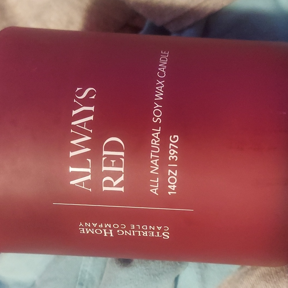 Used candle called always red.